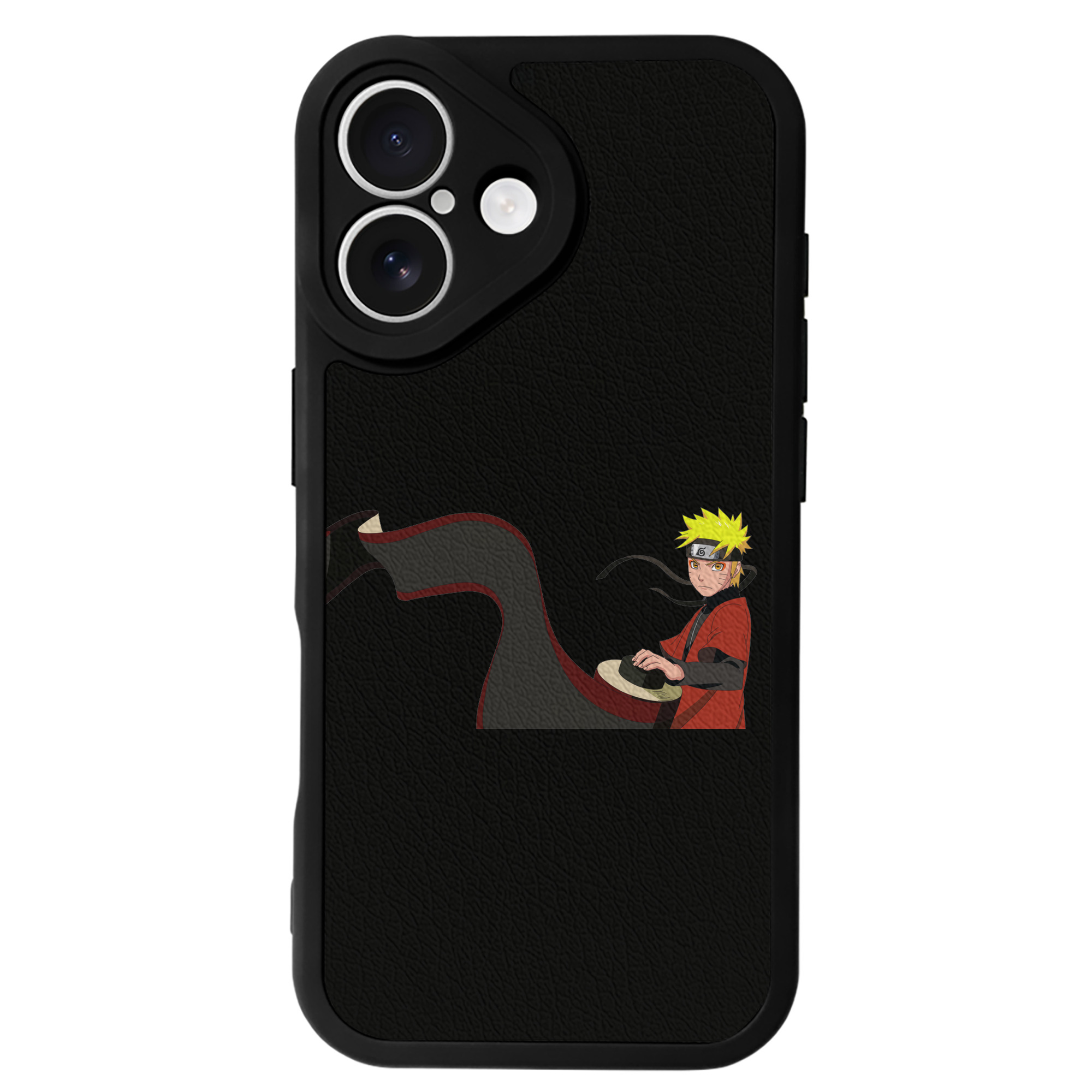 （画像用） NARUTO -ナルト- うずまき ナルト Uzumaki Naruto 【iPhone 16シリーズ対応】シリコンスマホケース（レザー調） 材質：シリコン